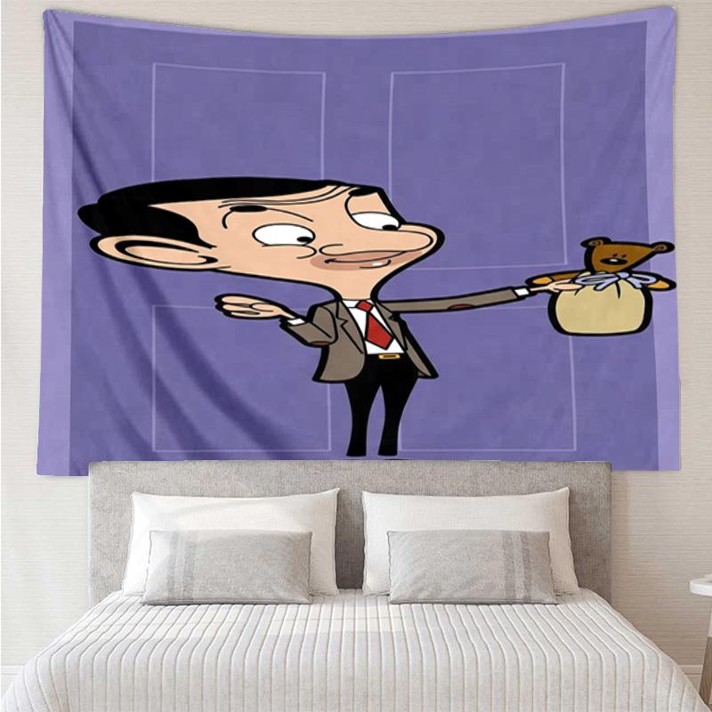Mr. Bean's Adventure Tapestry Hanging for Bedroom,Livingroom, Playroom,Decor Art Room Wall Tapestry Holiday and Birthday Gifts