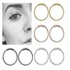 Round Stainless Steel Fake Septum Nose Ring - European & American Style Body Jewelry
