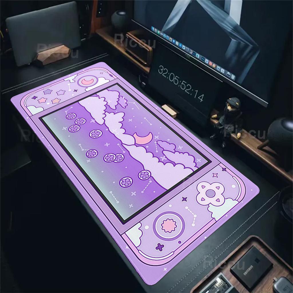 Звезды Луна Коврик для мыши Игровая консоль Настольный коврик Эстетика Цветные облака Коврик для мыши Офисные коврики для компьютерной клавиатуры Аксессуары для ноутбука
