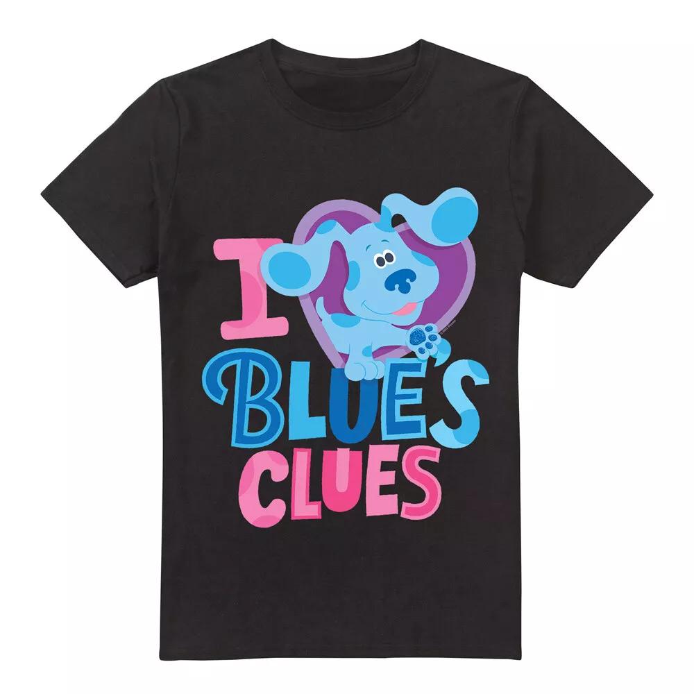 Blues Clues & You I Heart Blue T-Shirt S-2XL, Black