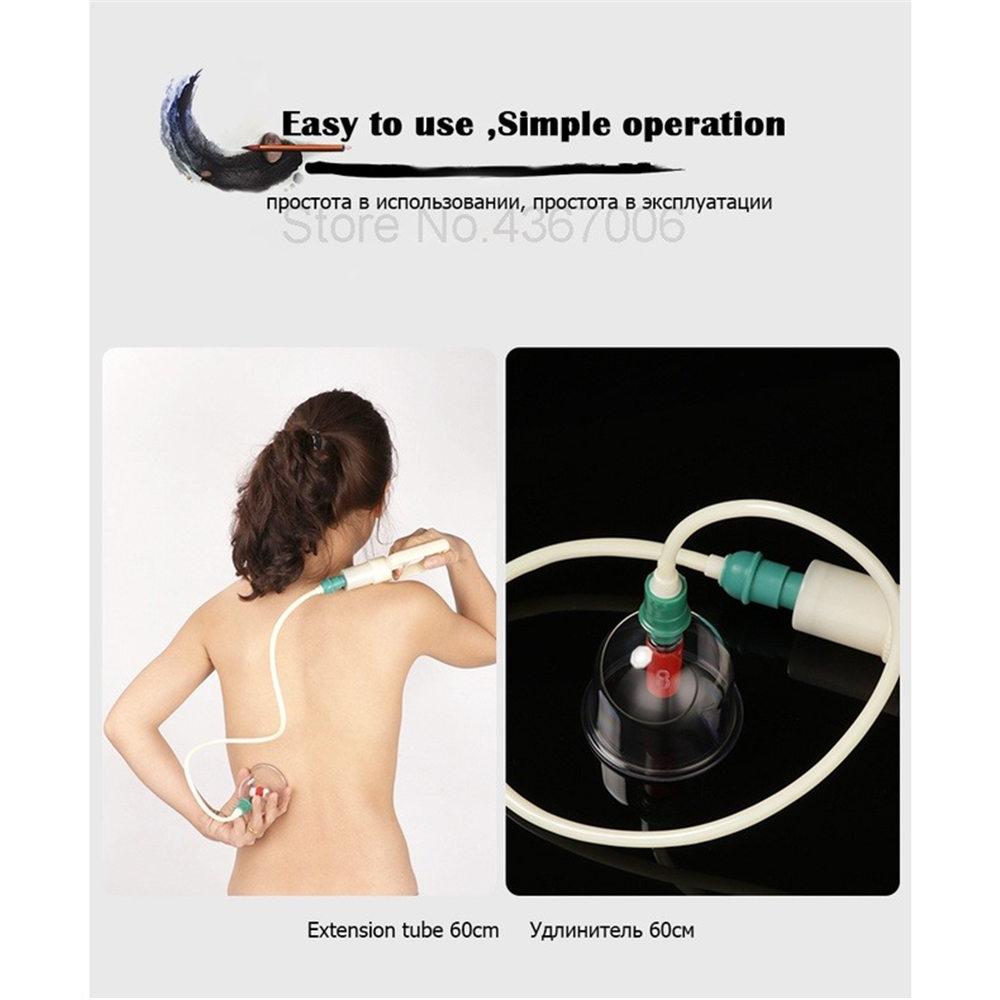 32 шт. Вакуумные банки для массажа, вакуумный акупунктурный аппарат, терапия, расслабляющий массажер с изогнутыми всасывающими насосами