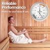 1 Pc Dial Hanging Household Sauna Hygrometer Thermometer for Room Temperature Testing Sauna Thermometer Hygrometer