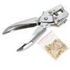 Multi Function Punch Pliers Silver 60# Steel Electroplated Eyelet Hole Punching Tool