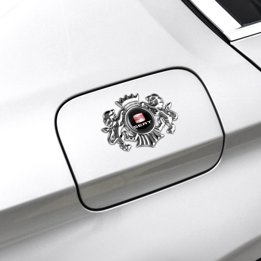 For Seat Leon Mk1 Ibiza 6j Ateca Altea Arosa Ahambra FR Toledo Exeo 1/2Pcs Car Metal Logo Side Window Body Fender Badge Stickers