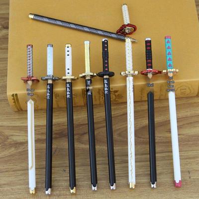 Ручка шариковая металлическая Demon Slayer Signature - Камадо Тандзиро, Агацума Дзэницу, Водный, Насекомый и Пламенный Столпы