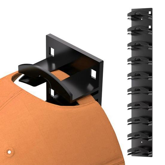 2 шт. держатели для бейсболок настенные вешалки для шляп прочные несущие большую вместимость легко устанавливаемые вешалки для шляп стойки для показа кепок