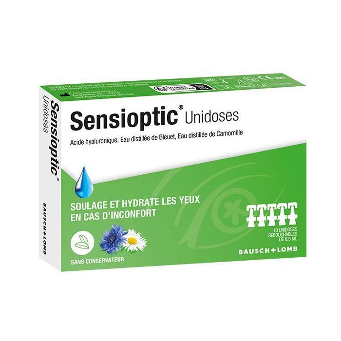 Bausch Lomb Sensioptic Одноразовые капли Облегчают и увлажняют глаза при;Дискомфорт 10 единиц