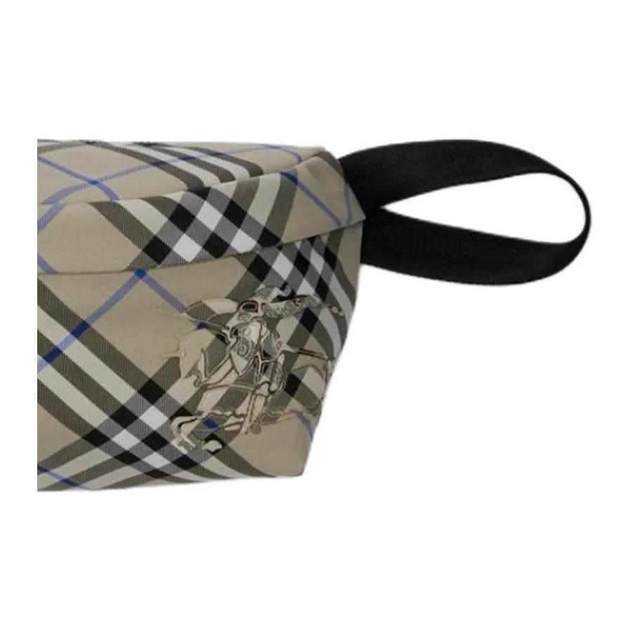 Burberry Регулируемая сетчатая плечевая сумка-пояс на молнии, полиэстер, мужская, цвет мшисто-зеленый