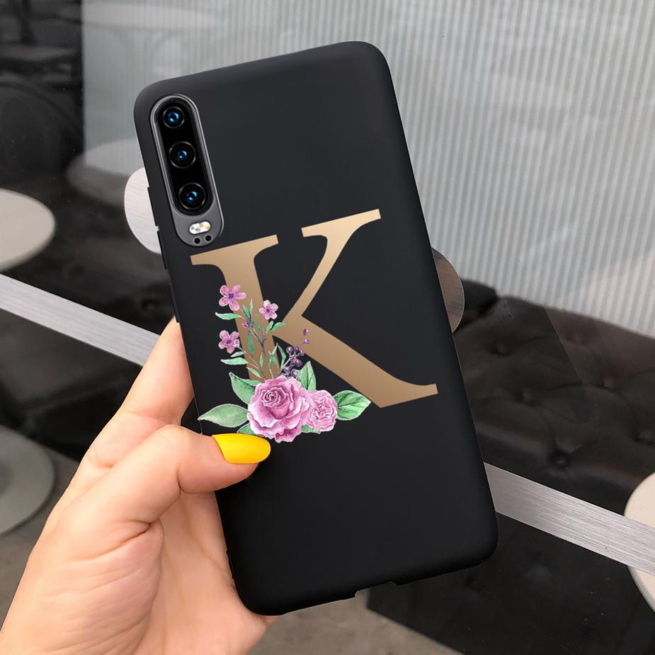 Для Huawei P30 Чехол Мягкий Тонкий Силиконовый Funda Милые Буквы Имя Чехлы для Телефона Huawei P 30 Lite P30 Pro Задняя Крышка Ударопрочный Бампер