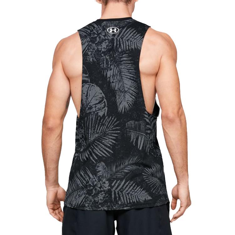 Under Armour Project Rock Aloha Camo Майка Мужские Топы Черный 1351590-001