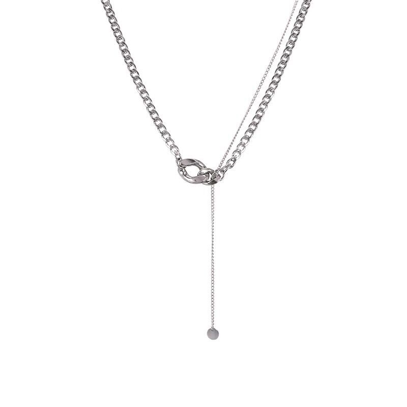 Титановая сталь не выцветающая цепочка свитер ожерелье женские осенние и зимние хип-хоп аксессуары холодный дизайн Sense Niche свитер цепочка