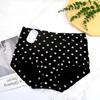 Modal Large Size Panties for Fat Lady Fashion Polka Dot Briefs High Waist Wide Leg Boyshorts Cotton Crotch Underpants