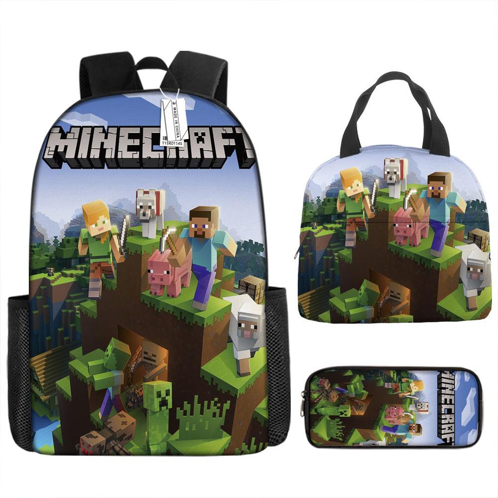 Новый виртуальный мир ROBLOX школьная сумка для начальной и средней школы детский рюкзак рюкзак мультяшный сумка для ланча