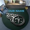 Custom Name,Tennessee Titans pattern round rug,Carpet Rug for Living Room Bedroom Playroom ,Non-slip Floor Mat,Holiday Gifts and Birthday Gifts.