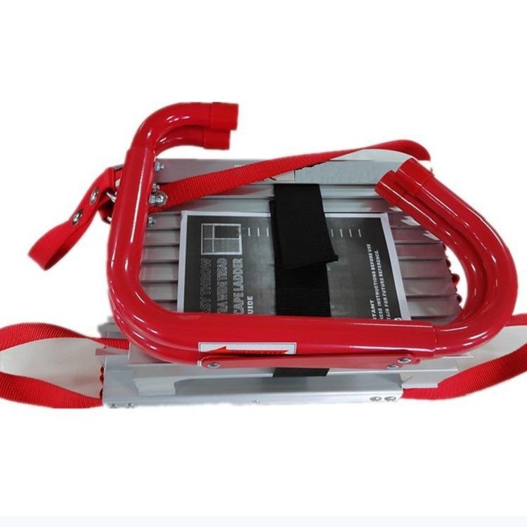 Высокопрочная веревочная пожарная лестница со стальным тросом и алюминиевым сплавом для безопасности дома