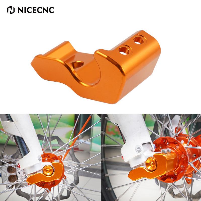 NICECNC For KTM EXC 300 SX 125 250 EXC-F 350 400 SXF 450 XCW 500 530 XC XCF 2003-2014 Aluminum Fork Shoes Guard Cover Protector