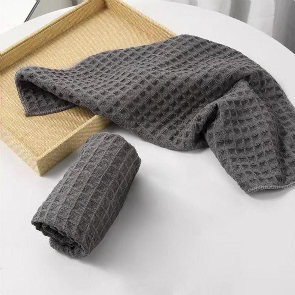 Впитывающие ткани для мытья посуды вафельного переплетения без ворса, очищающее полотенце, поглощающее воду