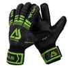 Mens Kids Size Latex Professional Football Soccer Goalkeeper Gloves Goal Keeper 5 Finger Save Protection Match Glove Non-slip