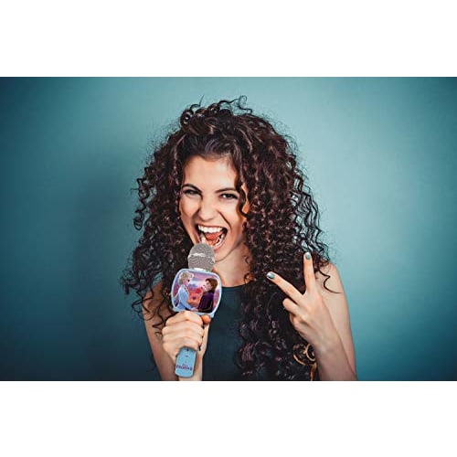 Lexibook MIC240FZ Wireless Microphone, Frozen Design, Kids' Karaoke Microphone with Voice Changer, Bluetooth Compatible, Authentic