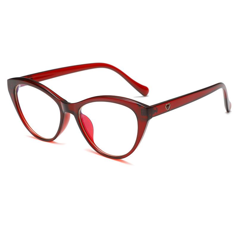 Персонализированные оптические зеркальные очки в небольшой оправе «кошачий глаз», мужские модные анти-синие плоские зеркальные женские очки