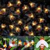 22M 200LED Solar Bee String Lights Outdoor Fairy Lights with 8 Modes Waterproof Solar Powered for Patio Yard Christmas Decor 606