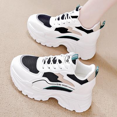 Женская универсальная обувь на толстой подошве, увеличивающая рост, повседневная, модная, для весны-лета, со скрытой платформой, спортивная обувь