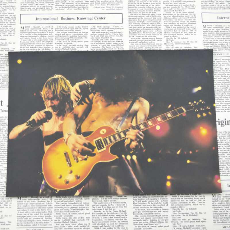 Ретро-постер Guns N' Roses - Бесплатная доставка, Декор из крафт-бумаги для бара или спальни