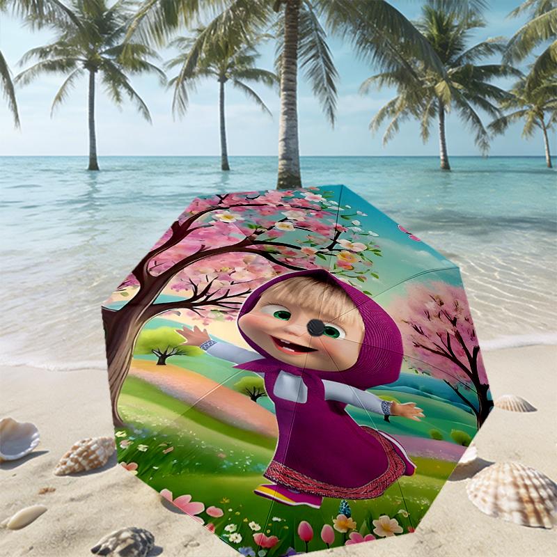 cartoon animation Print Umbrella Automatic Opening/ Closing - Portable Foldable Design - Daily use for Travel/Outdoor - Gift for Birthday