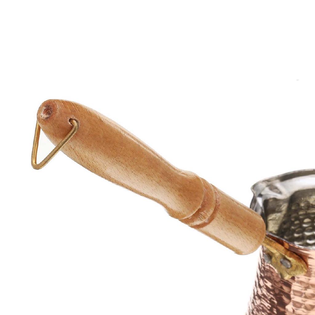 3 Size Coffee Wooden Handle Cevze Turk Turkish Coffee Pot Coffee Turk Turkish Copper Coffee Maker