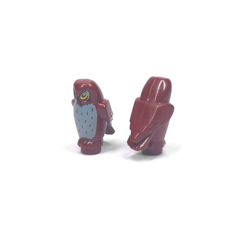 Детали для DIY с принтом животных: Коза, Чайка, Пингвин, Рыба, Овца - Совместимы с MOC Игрушками-конструкторами