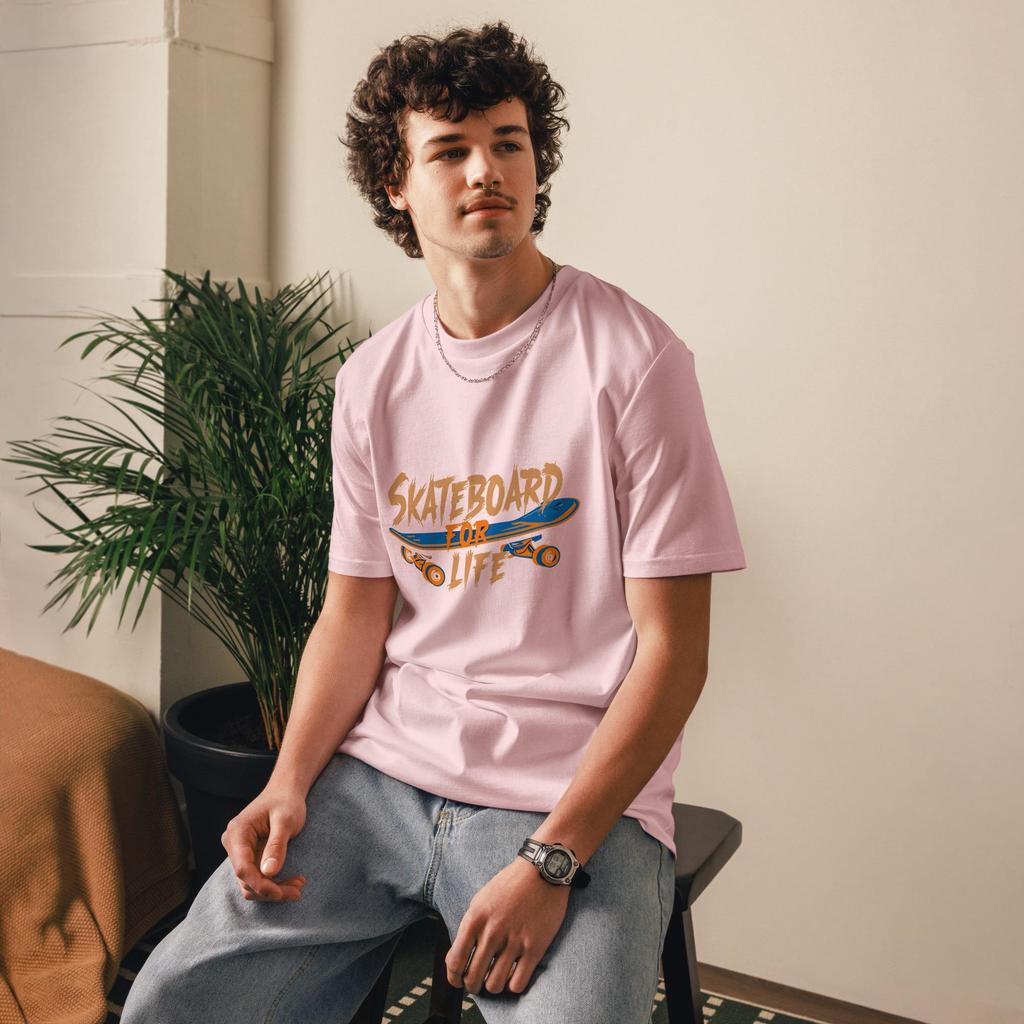 Skateboard for Life Graphic TShirt Skateboarding Street Style Tee Cotton Unisex Skater Shirt Highquality Fashionable Trendy
