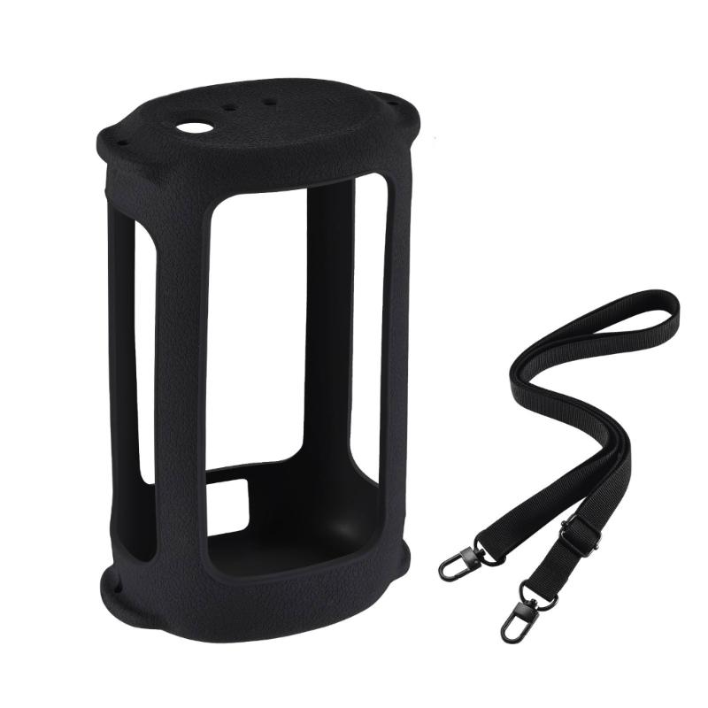 Silicone Case Cover for EVERBOOM Wireless Bluetooth-compatible Portable Speaker Cover with Adjustable Shoulder Straps