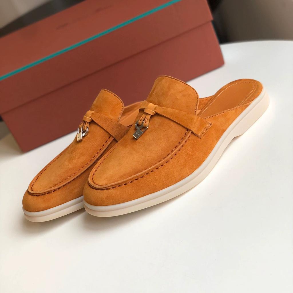 Fashion Design Suede Loafer Men Summer Flat Moccasins Comfortable Luxury Geniune Leather Men's Loafer Casual Women Shoes