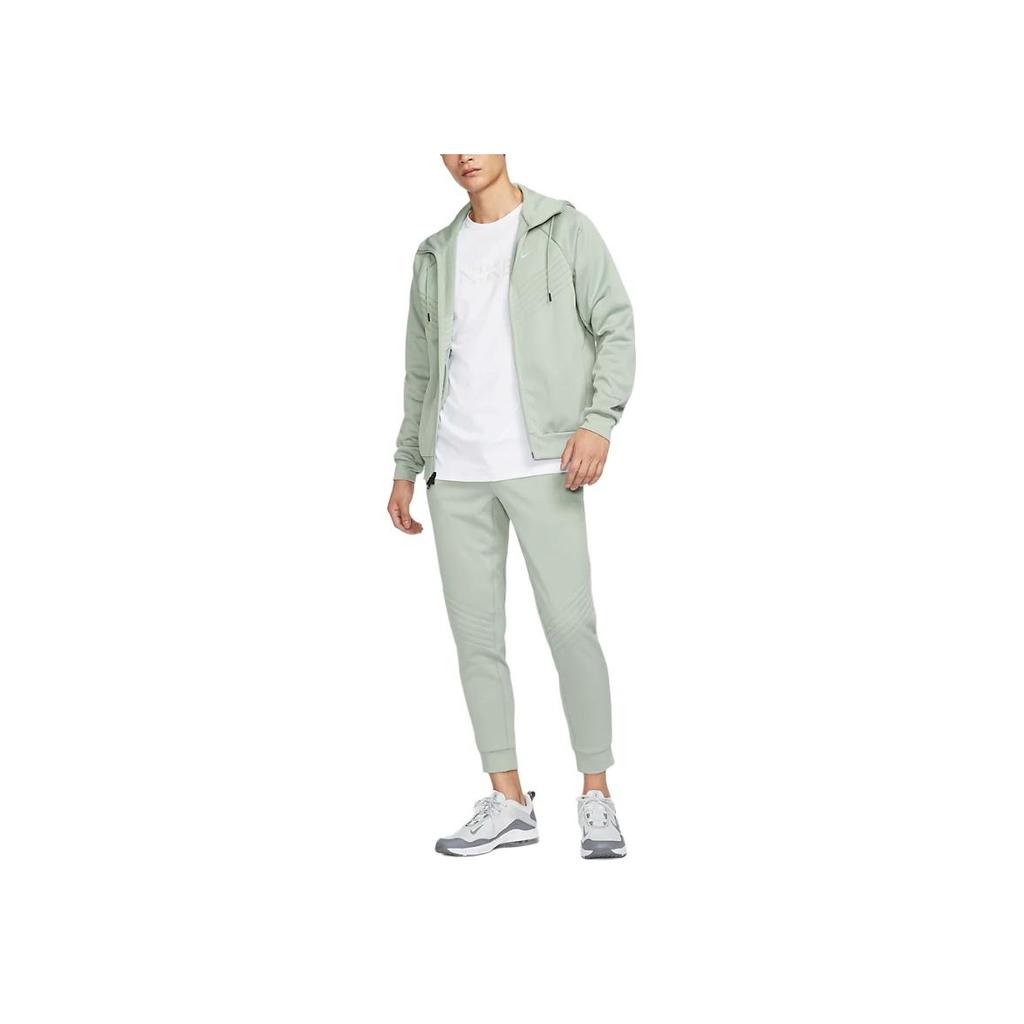 Nike Куртка мужская Therma-Fit с капюшоном на молнии, с длинным рукавом, цвет Horizon-Green FZ1108370