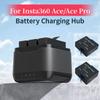 Зарядка аккумулятора для Insta360 Ace Pro 3 слота для зарядки аккумулятора, сменный аккумулятор емкостью 1800 мАч для Insta360 Ace Power Аксессуары
