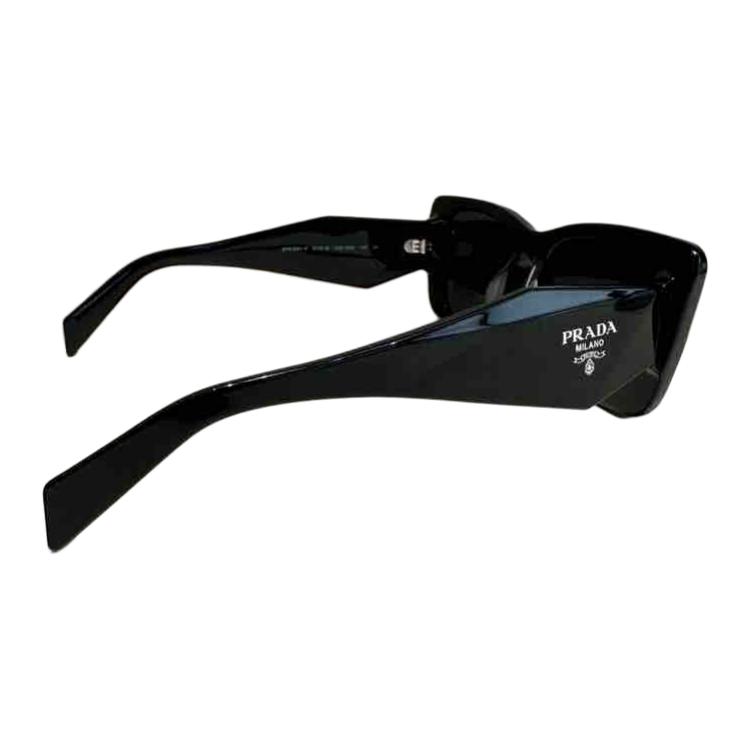 Prada Logo Print Square Sunglasses Women sunglasses Black 0PR08YSF1AB5S051