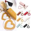 Lipstick Bag Keychain Lobster Clip Stainless Faux Leather Mini Lipstick Container with Heart Pendant Changs Purse Key Organizer Key Holder