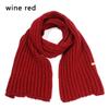 Fashion Outdoor Winter Warm Long Scarves Knitted Scarf Solid Color Vintage