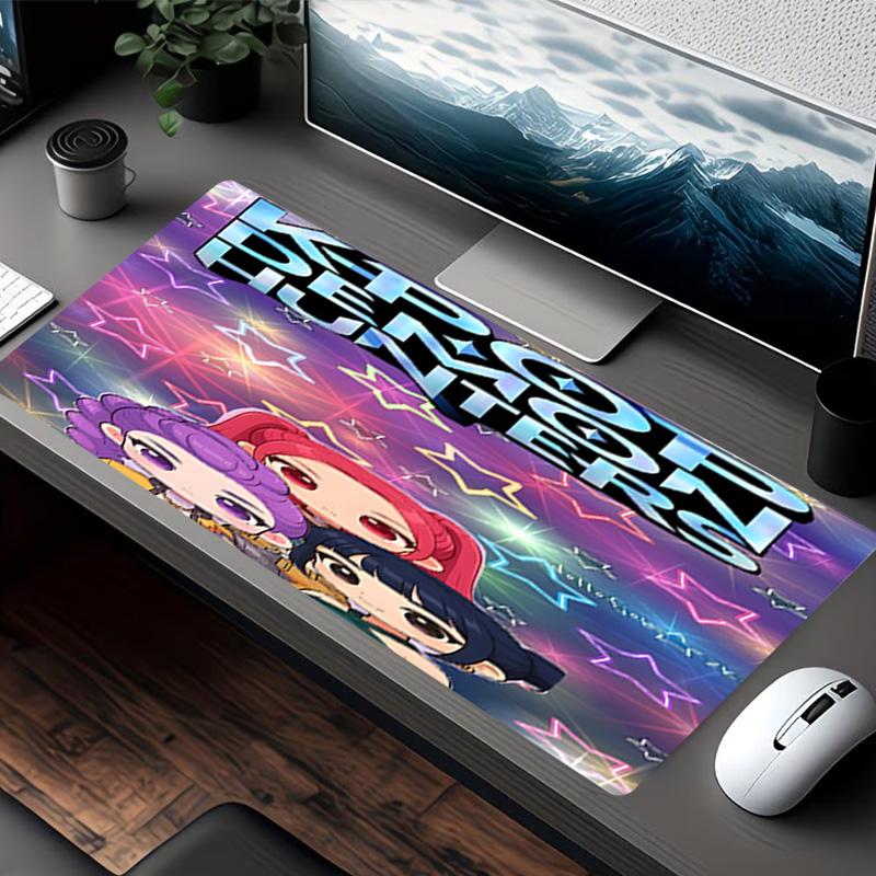 KPop Demon Hunters Print Mouse Pad, for Keyboard Pad Laptop PC Mat for Office Home Use, Desk Decor, Perfect Birthday Gift for Gamers