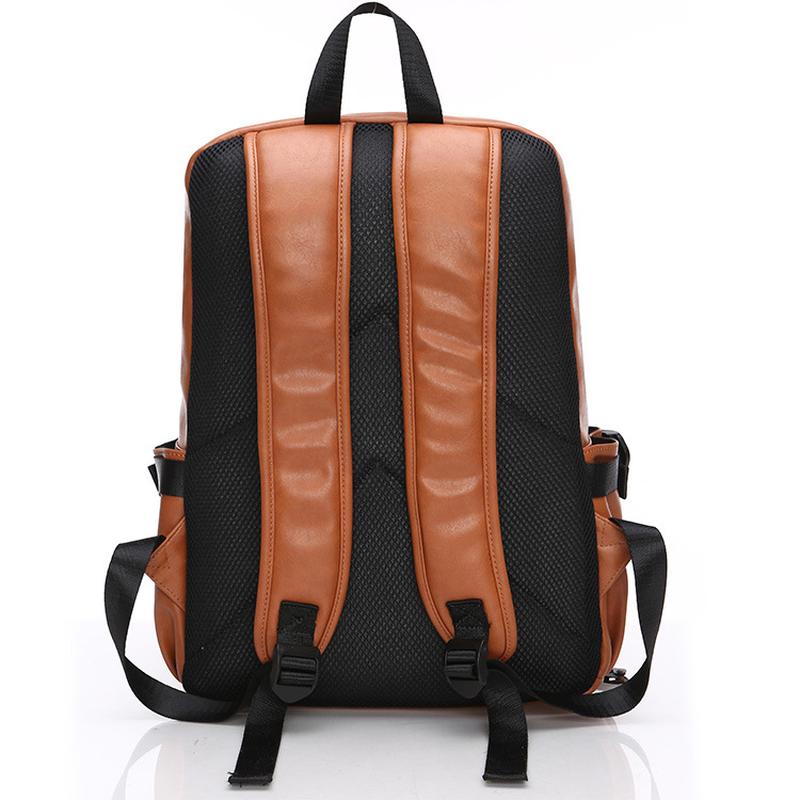 Мужские сумки Мужской рюкзак Модный рюкзак из искусственной кожи Дорожная большая сумка Студенческая сумка