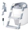 TANBIN Auxiliary Toilet Toilet Training New Potty Toilet Step Foldable 6 Level Height Bottom Suitable for Children Over 2 Years of More Than