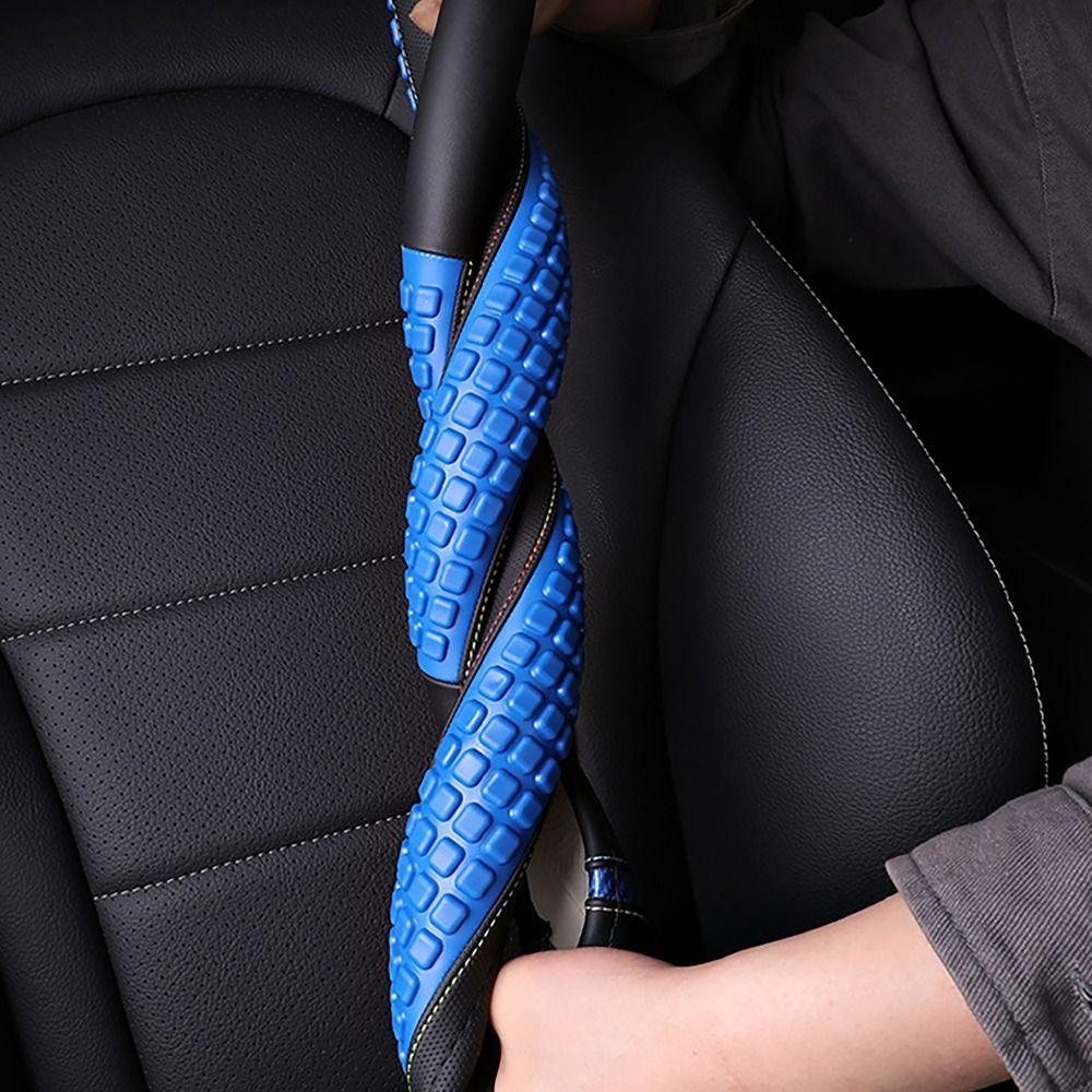 Нескользящий чехол на руль, круглый, в форме буквы D, автомобильные чехлы на колеса, чехол для перчаток, салон автомобиля