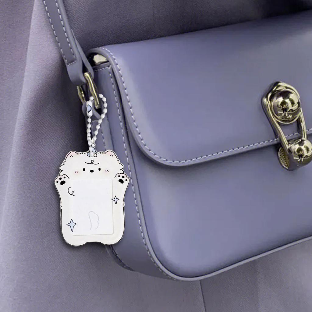 K-pop Держатель для фотокарточек Брелок Держатель для ID-бейджа с брелоком Подвеска для студенческого проездного билета для школы, офиса, путешествий