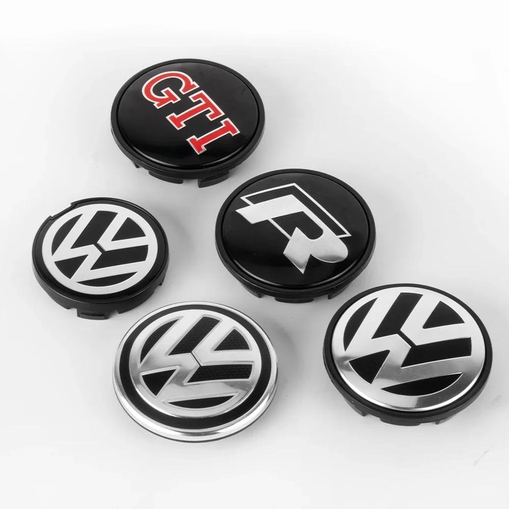 TCFJN1 4 шт. 65 мм 55 мм Колпачки ступиц колес для автомобиля VW Колпаки ступиц Аксессуар Для Volkswagen GTI Golf Jetta Polo Beetle CC Passat Tiguan