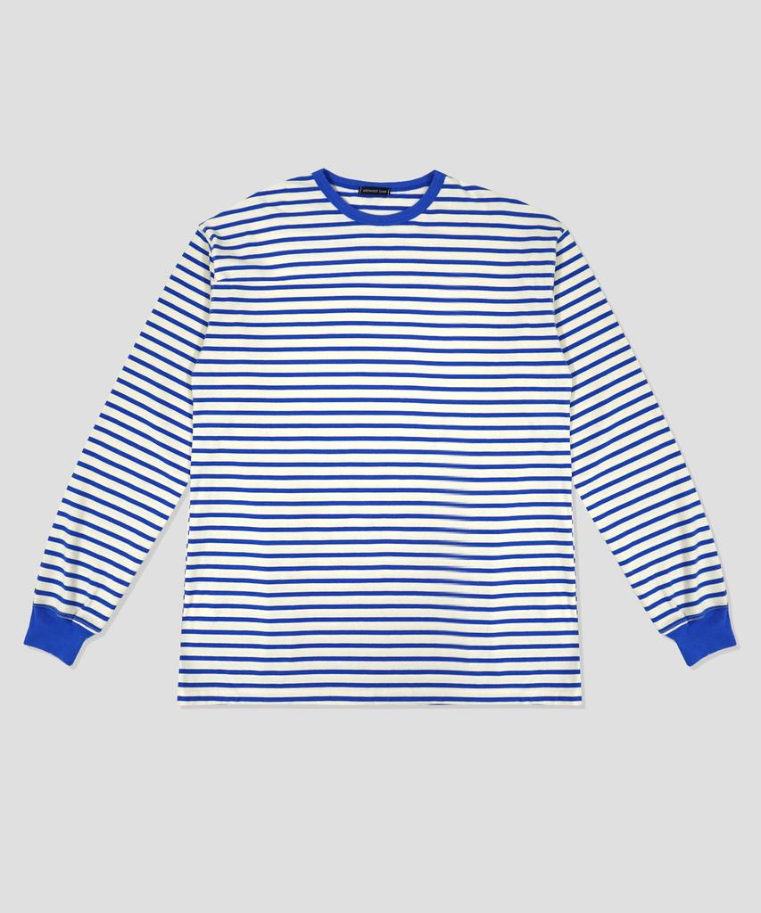 MIDNIGHT12AM Striped Long Sleeve - Blue