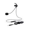 Elecom Wired Headset with Microphone Mini Single with Conversion Black HS-EP16TBK Arm, 4-Pole Plug, In-Ear, Ear, Cable,