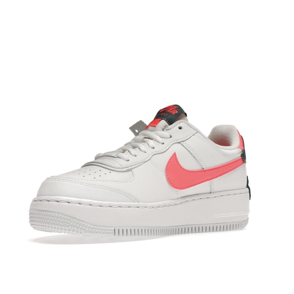 Nike Air Force 1 Shadow White Solar Red Женские кроссовки Темно-бирюзово-зеленые DB3902-100