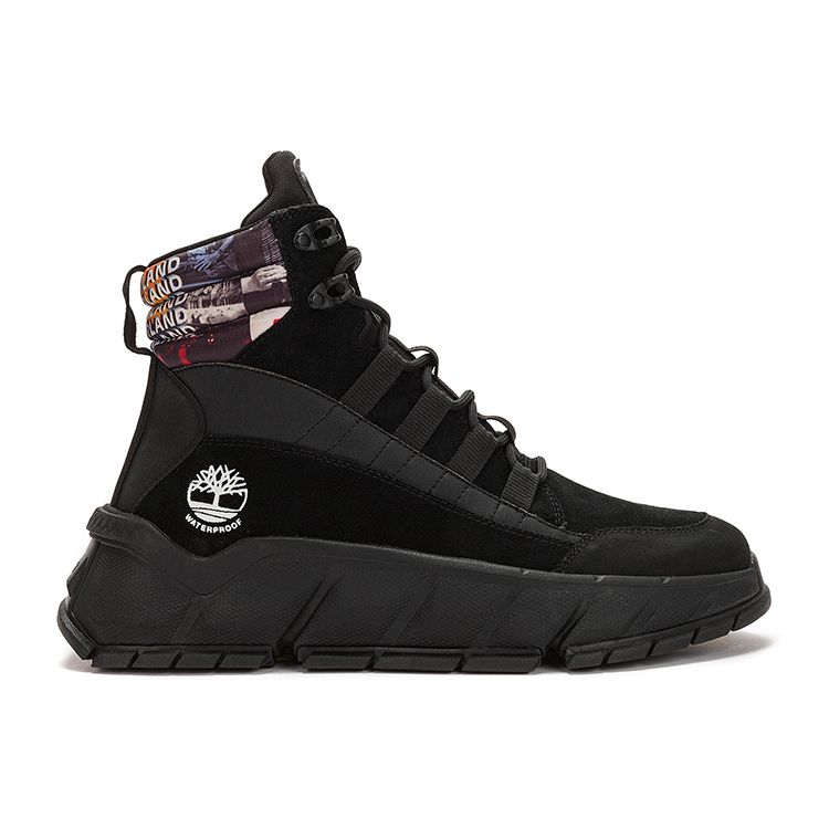 Timberland Turbo Durable Breathable High-Top Outdoor Functional Shoes Men Shoes Black A5PJRW