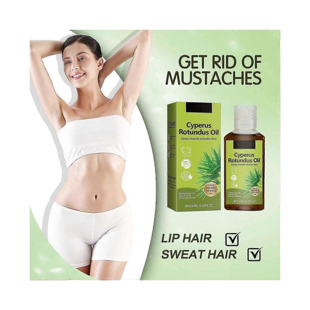 (2pcs)Cyperus Rotundus Oil, Natural Nut Grass Oil, Topical Cyperus Rotundus Oil for Hair Removal, Natural Cyperus Oil Reducing Body Hair Growth