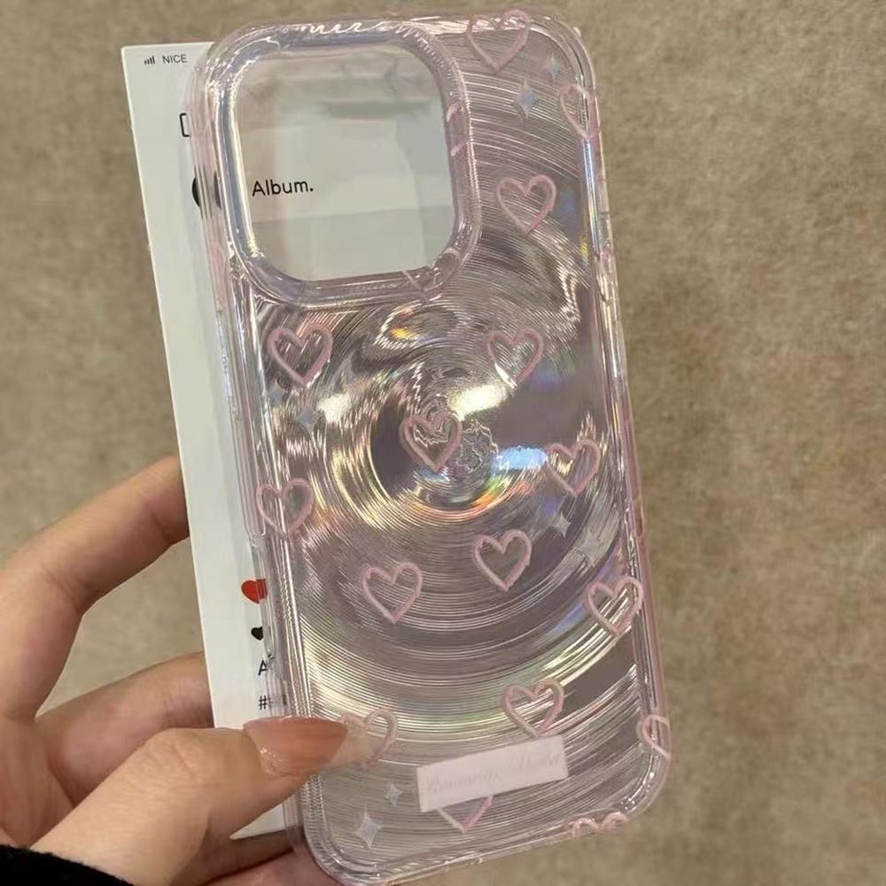 Радужный глянцевый чехол для телефона для iPhone 11 13 14 15 16 17 Pro 17 13 14 15 Pro Max Высококачественный чехол с полной защитой в фантазийном цветочном стиле